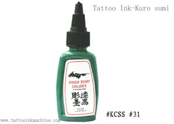 चीन कुरो सुमी 1OZ अनन्त टैटू स्याही हरा रंग शरीर गोदने के लिए आपूर्तिकर्ता