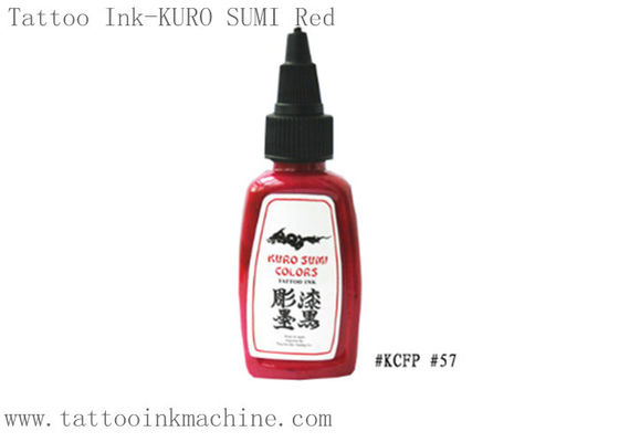 चीन टैटू शरीर के लिए OEM कुरो सुमी 0.5 ओजेड / 1 ओजेड अनन्त टैटू स्याही लाल रंग आपूर्तिकर्ता