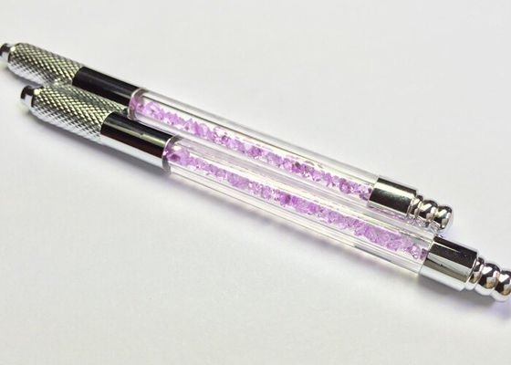 चीन बैंगनी क्रिस्टल मैनुअल टैटू पेन, डिस्पोजल ब्लेड स्थायी मेकअप टैटू मैनुअल पेन Make आपूर्तिकर्ता
