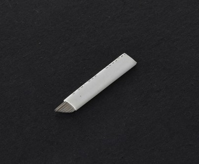 स्थायी मेकअप डिस्पोजेबल टैटू सुई, मैनुअल पेन उपयोग के लिए प्राकृतिक सुई ब्लेड Bla 0