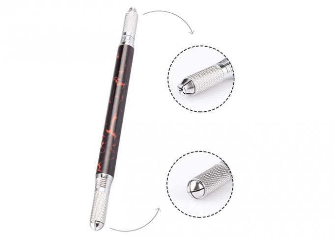 150 एमएम डबल हेड 3 डी माइक्रोब्लैडिंग आइब्रो सुई स्थायी मेकअप पेन 0