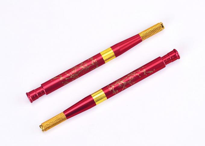 लाल भाग्यशाली भौं माइक्रोब्लेड सुई टैटू मैनुअल पेन 1