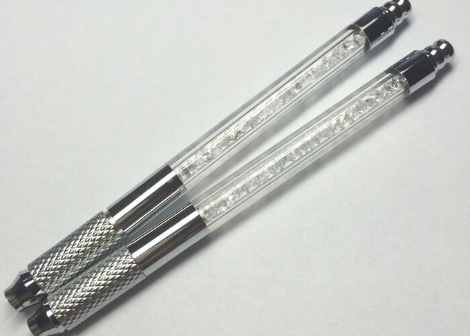 सफेद 110 एमएम मैनुल टैटू पेन, नवीनतम स्थायी मेकअप हस्तनिर्मित भौं पेन 0