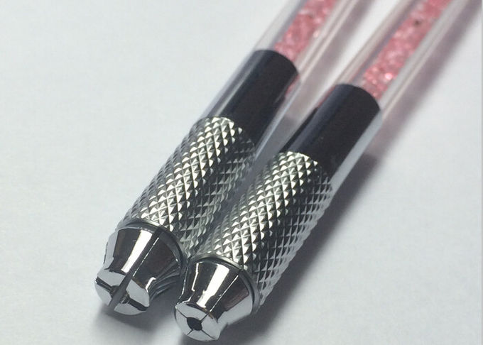 क्रिस्टल 110MM स्थायी मेकअप टैटू मैनुअल पेन, सुई ब्लेड कॉस्मेटिक टैटू पेन 0