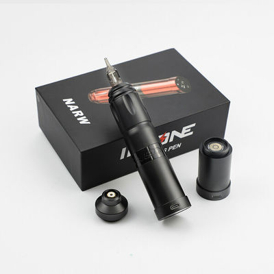 चीन स्टेनलेस स्टील 1800mAh NARW वायरलेस टैटू मशीन 1-OLED डिस्प्ले टच स्क्रीन बैटरी रोटरी टैटू गन पावर RCA के साथ टैटू पेन आपूर्तिकर्ता