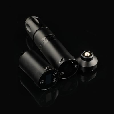 स्टेनलेस स्टील 1800mAh NARW वायरलेस टैटू मशीन 1-OLED डिस्प्ले टच स्क्रीन बैटरी रोटरी टैटू गन पावर RCA के साथ टैटू पेन आपूर्तिकर्ता