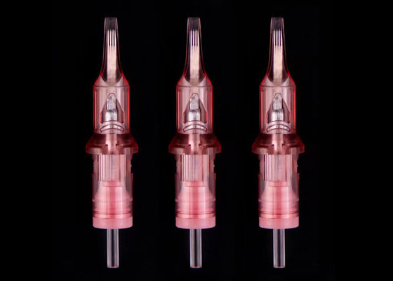 गुलाबी रंग में मेडिकल स्टैंडर्ड स्टेनलेस स्टील स्थायी मेकअप सुई आपूर्तिकर्ता