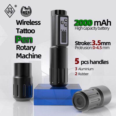 Electric LCD Display 2000mAh Battery Tattoo Gun RCA Wireless Rotary Tattoo Machine Pen Kit  for Tattoo Artist आपूर्तिकर्ता