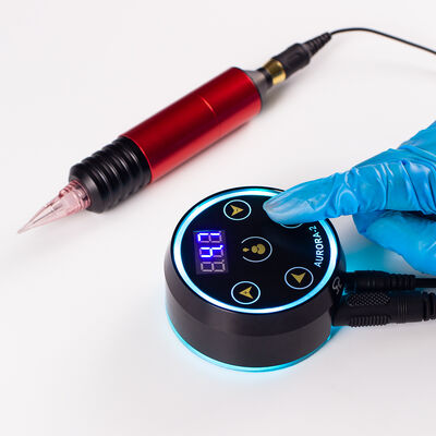 Wholesale New Upgrade Digital LCD Display Touch Screen Mini Aurora 2 Tattoo Power Supply Fit All Tattoo Machine आपूर्तिकर्ता