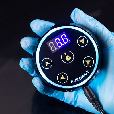 Wholesale New Upgrade Digital LCD Display Touch Screen Mini Aurora 2 Tattoo Power Supply Fit All Tattoo Machine आपूर्तिकर्ता
