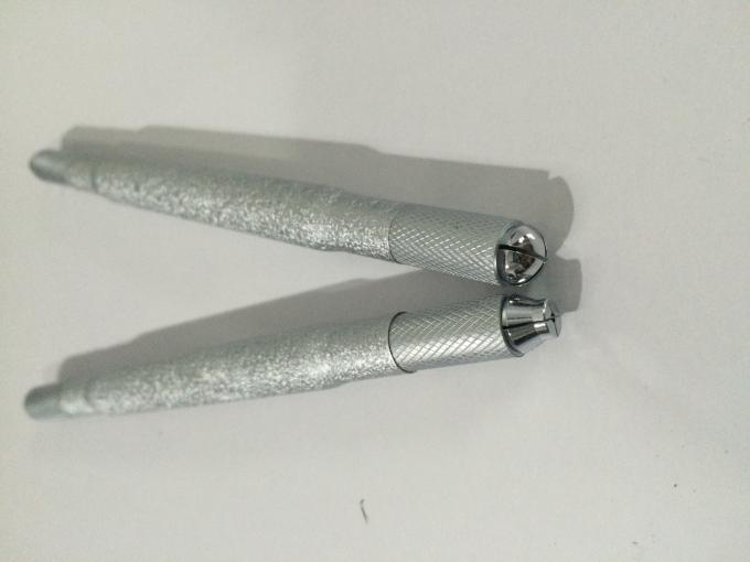 एल्यूमिनियम डबल हेड 5 डी माइक्रोब्लैडिंग मैनुअल टैटू पेन, आइब्रो टैटू पेन 0