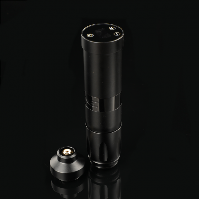 स्टेनलेस स्टील 1800mAh NARW वायरलेस टैटू मशीन 1-OLED डिस्प्ले टच स्क्रीन बैटरी रोटरी टैटू गन पावर RCA के साथ टैटू पेन 4