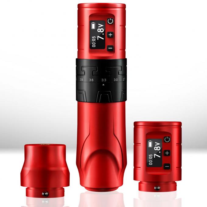 1500mAh वायरलेस टैटू गन INKONE SABER कोरलेस टैटू मशीन पेन शक्तिशाली मोटर लॉन्ग स्ट्रोक 4.2 मिमी एयरक्राफ्ट एल्यूमीनियम 6