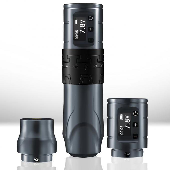 1500mAh वायरलेस टैटू गन INKONE SABER कोरलेस टैटू मशीन पेन शक्तिशाली मोटर लॉन्ग स्ट्रोक 4.2 मिमी एयरक्राफ्ट एल्यूमीनियम 7