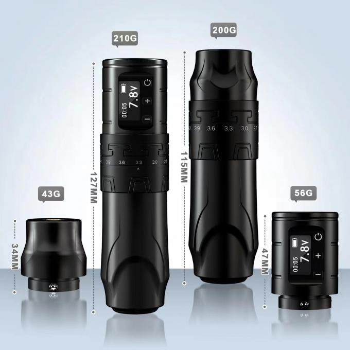 1500mAh वायरलेस टैटू गन INKONE SABER कोरलेस टैटू मशीन पेन शक्तिशाली मोटर लॉन्ग स्ट्रोक 4.2 मिमी एयरक्राफ्ट एल्यूमीनियम 10