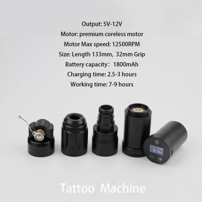 INKONE NARW ब्रांड डिजिटल एलसीडी टच स्क्रीन डिस्प्ले 1800mAh बैटरी टैटू पेन माइक्रोपिग्मेंटेशन मशीन वायरलेस टैटू मशीन 2