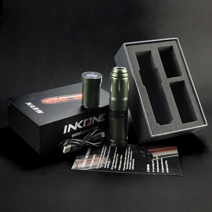 INKONE NARW ब्रांड डिजिटल एलसीडी टच स्क्रीन डिस्प्ले 1800mAh बैटरी टैटू पेन माइक्रोपिग्मेंटेशन मशीन वायरलेस टैटू मशीन 18