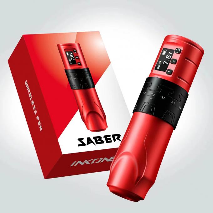 INKONE ब्रांड स्ट्रोक 2.4-4.2 मिमी कोरलेस मोटर टैटू मशीन वायरलेस टैटू पेन 18
