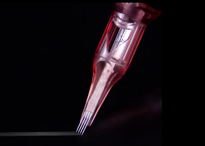 गुलाबी रंग में मेडिकल स्टैंडर्ड स्टेनलेस स्टील स्थायी मेकअप सुई 2