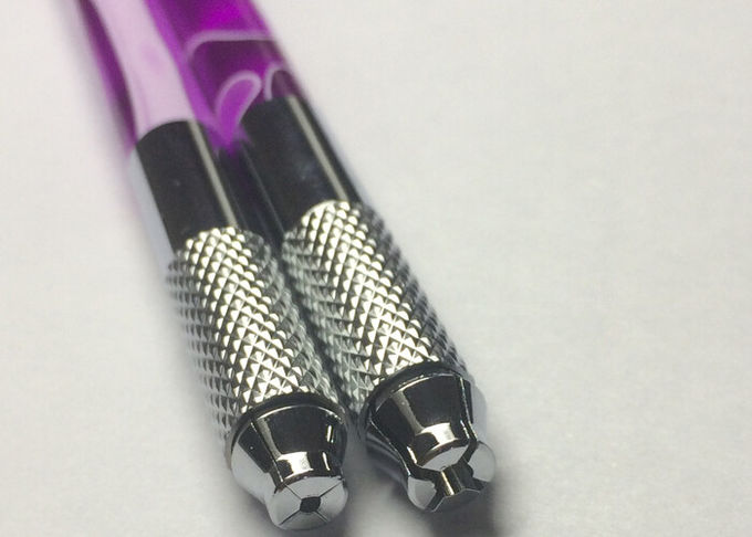 रंगीन क्रिस्टल 110MM हस्तनिर्मित टैटू भौं कलम, पेशेवर टैटू मैनुअल पेन 0
